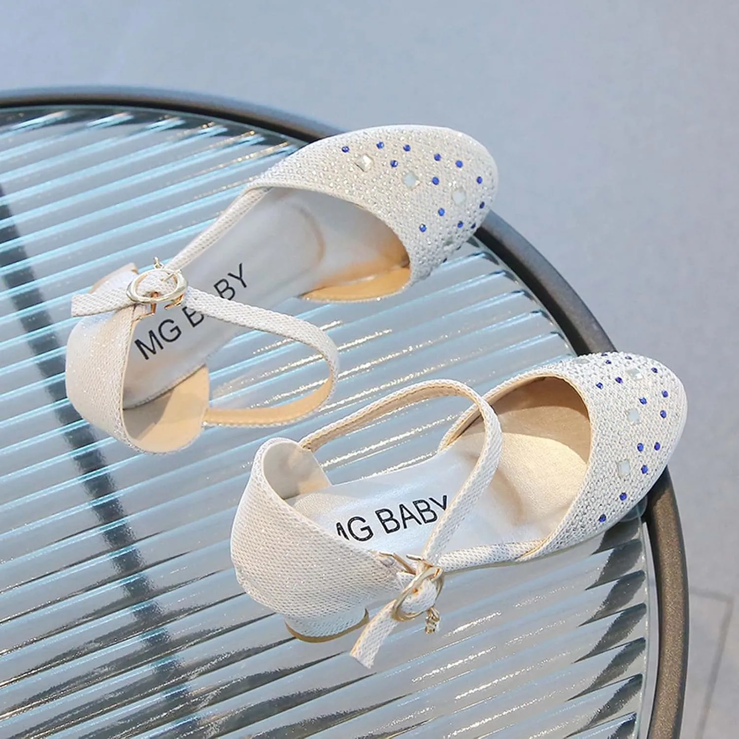 Baby Girl Children's Sandals Shoes Rhinestone Decoration Princess Slip On Shoes Casual Buckle Summer Sandals Party