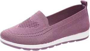 Loafers for Women Comfort Slip On Walking Shoes Wide Width Casual Sneaker Knit Dressy Comfortable Business Work Flat𝐬