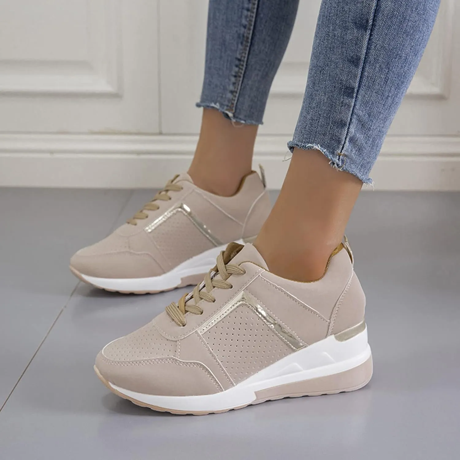 Men's Casual Dress Sneakers White Platform Sneakers Walking Shoes for Men Comfortable & Lightweight Womens Loafers Wide Width Slip On Sneakers Women
