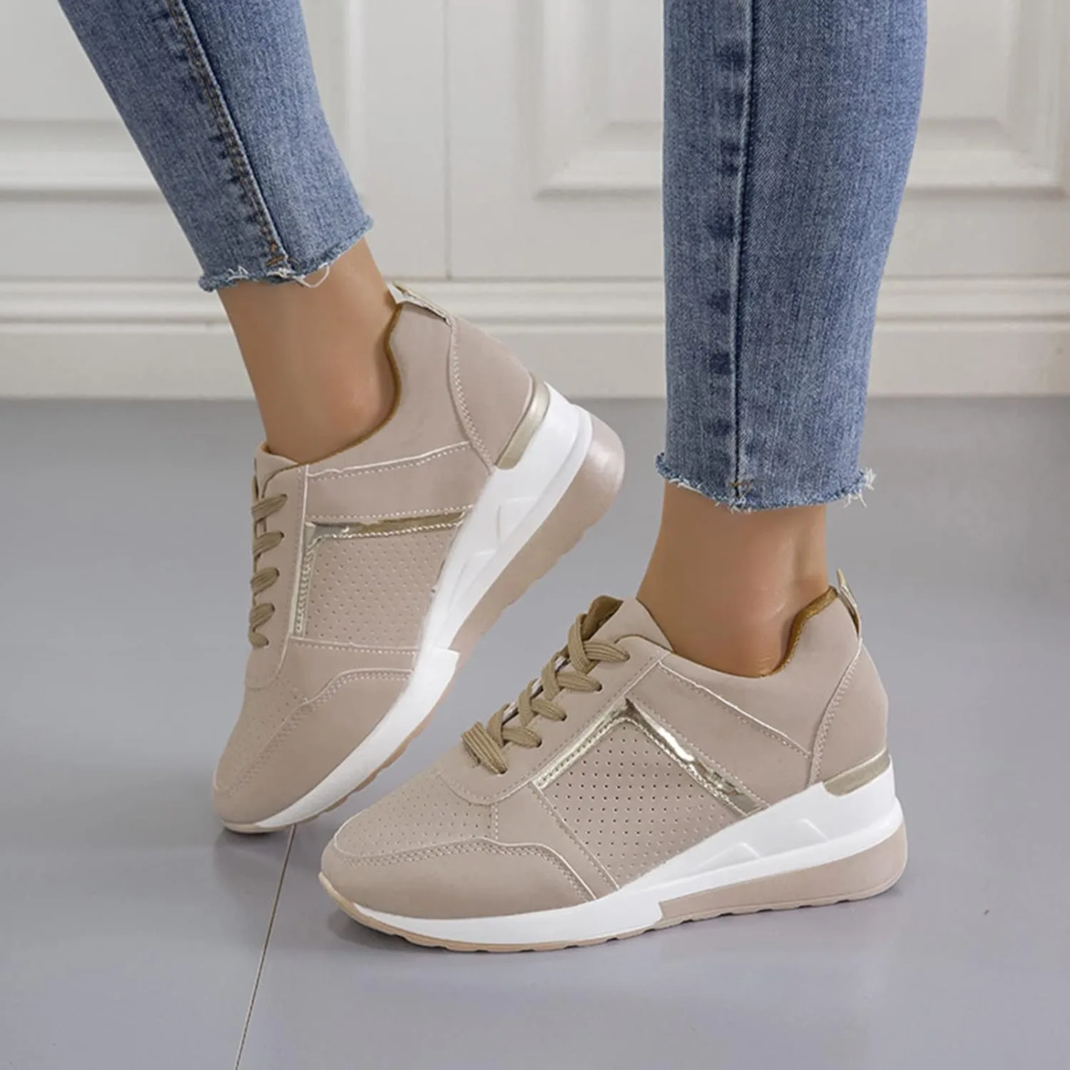 Men's Casual Dress Sneakers White Platform Sneakers Walking Shoes for Men Comfortable & Lightweight Womens Loafers Wide Width Slip On Sneakers Women
