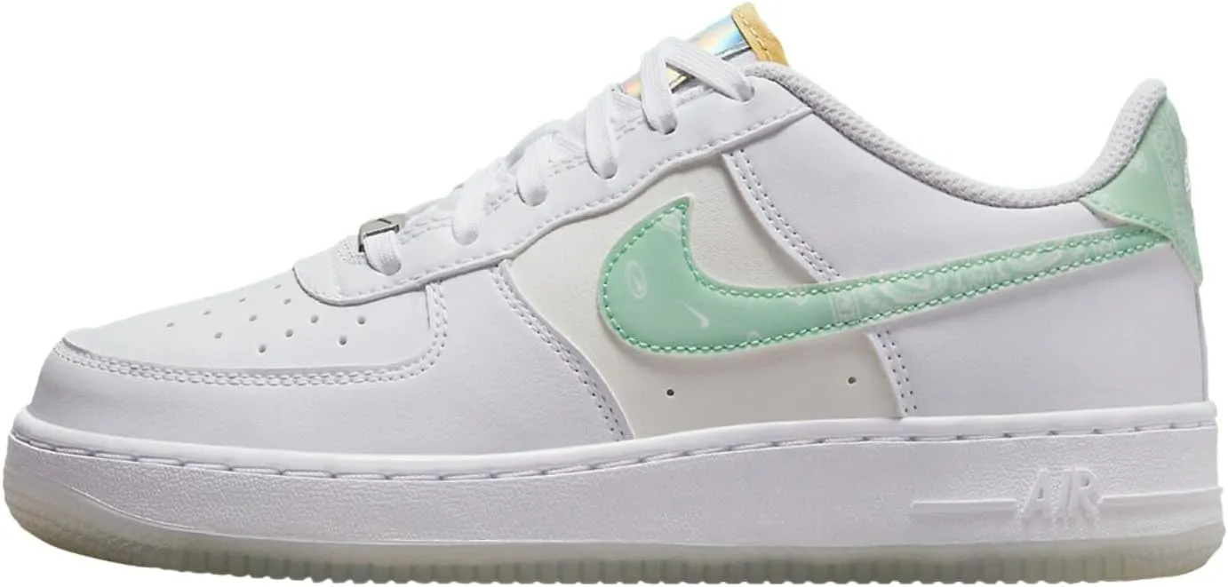 Nike Air Force 1 LV8 GS (Big Kid) White/Mint Foam/White/Phantom 5 Big Kid M