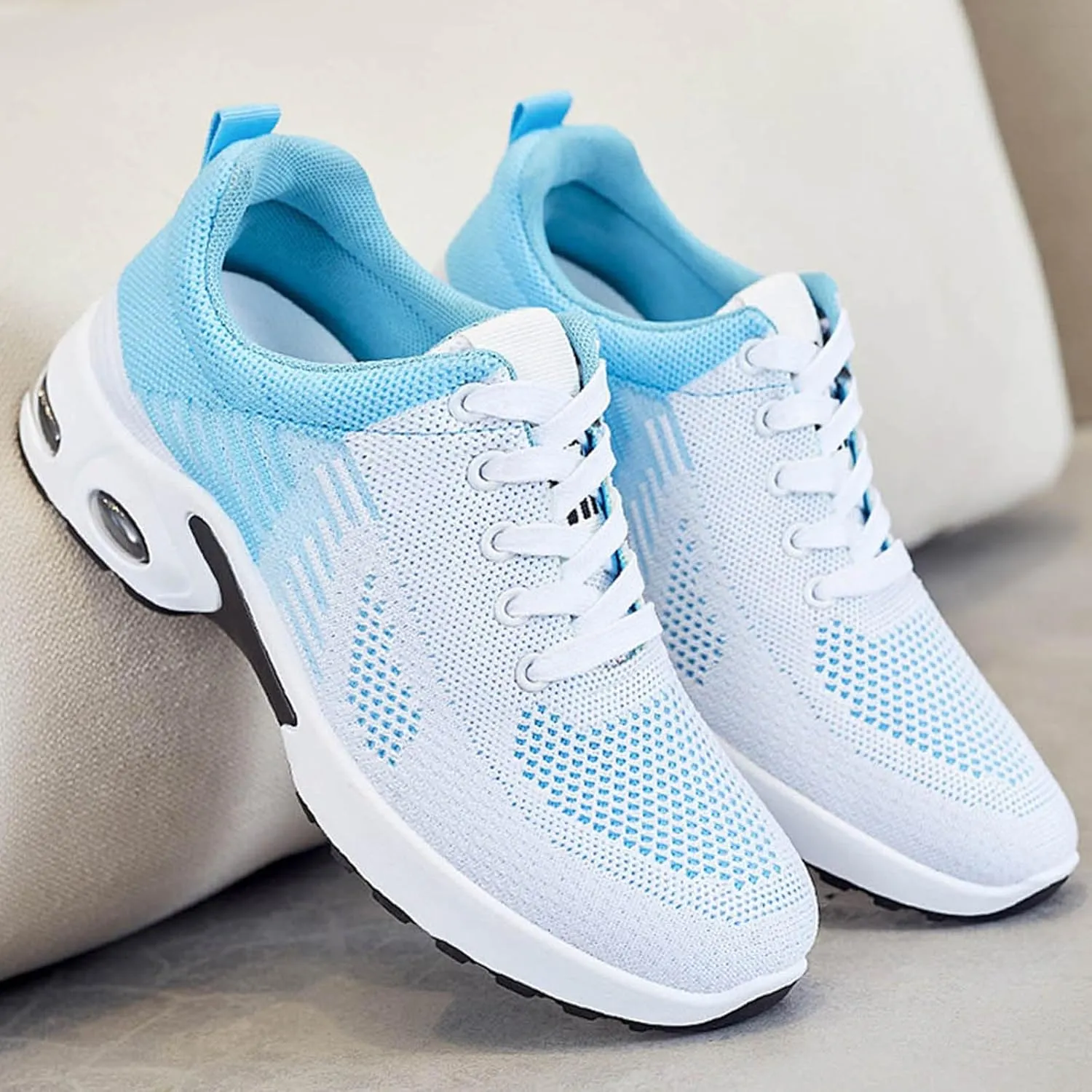 Orthopedic Sneakers for Women Arch Support Walking Shoes Comfortable Slip On Running Shoes Mesh Air Cushion Sneakers