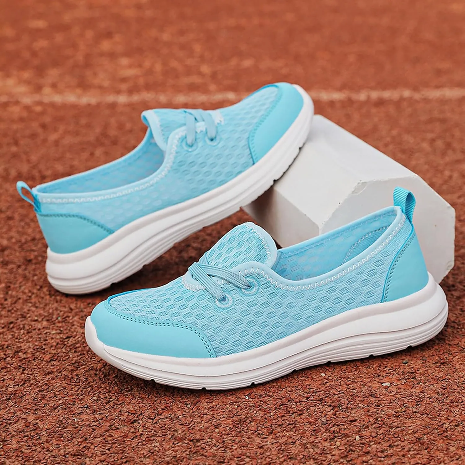 Running Shoes for Women Walking Ladies Shoes Casual Women's Fashion Sneakers Men's Athletic Sneakers Lightweight Breathable Tennis Shoe White Loafers