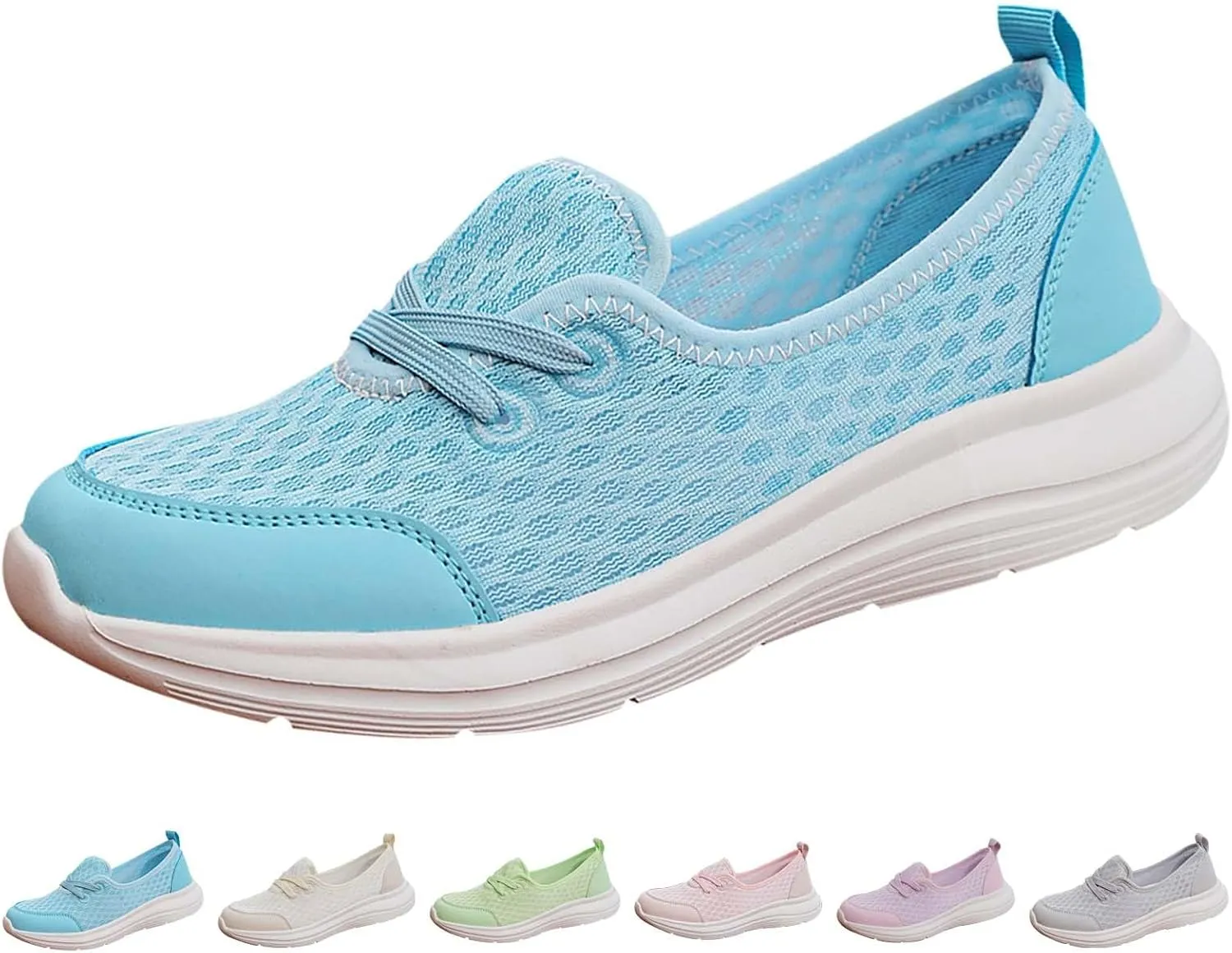 Running Shoes for Women Walking Ladies Shoes Casual Women's Fashion Sneakers Men's Athletic Sneakers Lightweight Breathable Tennis Shoe White Loafers