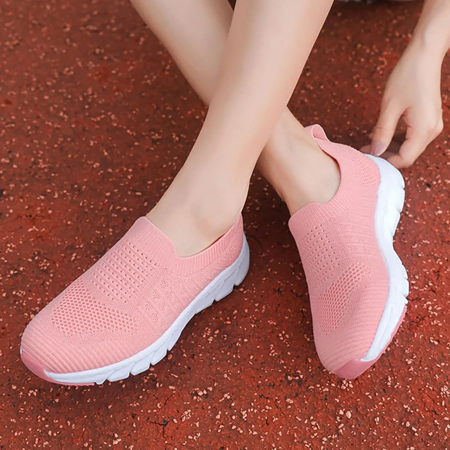 Women Running Shoes Lightweight Tennis Shoes Non Slip Tennis Shoes Womens Slip On Woman Shoes Casual Casual Sneakers Platform Tennis Shoe White Loafers