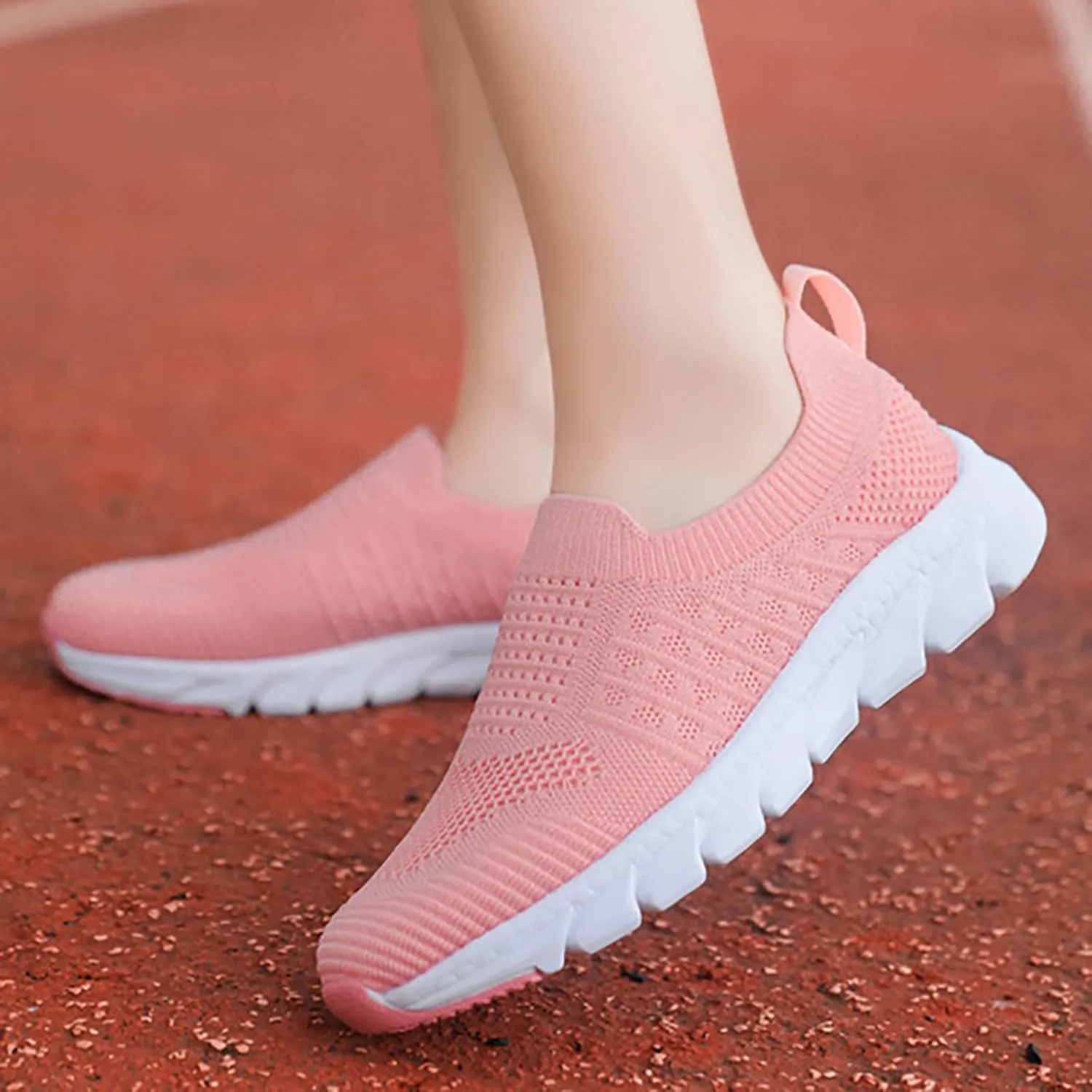 Women Running Shoes Lightweight Tennis Shoes Non Slip Tennis Shoes Womens Slip On Woman Shoes Casual Casual Sneakers Platform Tennis Shoe White Loafers