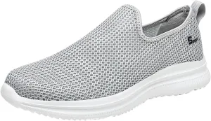 Women's Slip On Sneakers Lightweight Breathable Running Shoes for Men Dressy Woman Shoes Casual Black Sneakers Steel Toe Tennis Shoe Trainers Shoe
