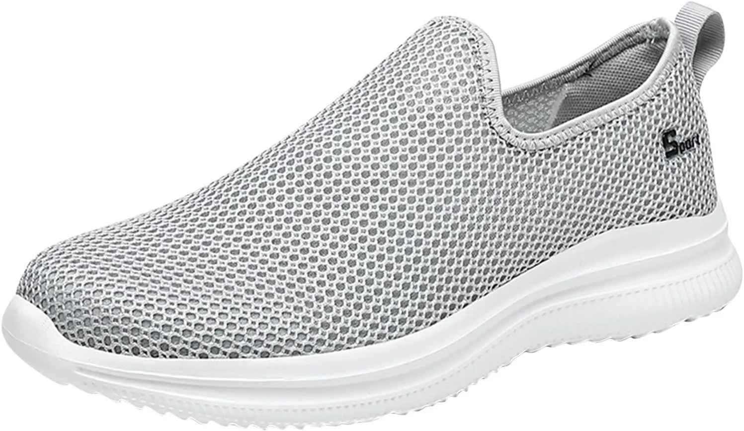 Women's Slip On Sneakers Lightweight Breathable Running Shoes for Men Dressy Woman Shoes Casual Black Sneakers Steel Toe Tennis Shoe Trainers Shoe